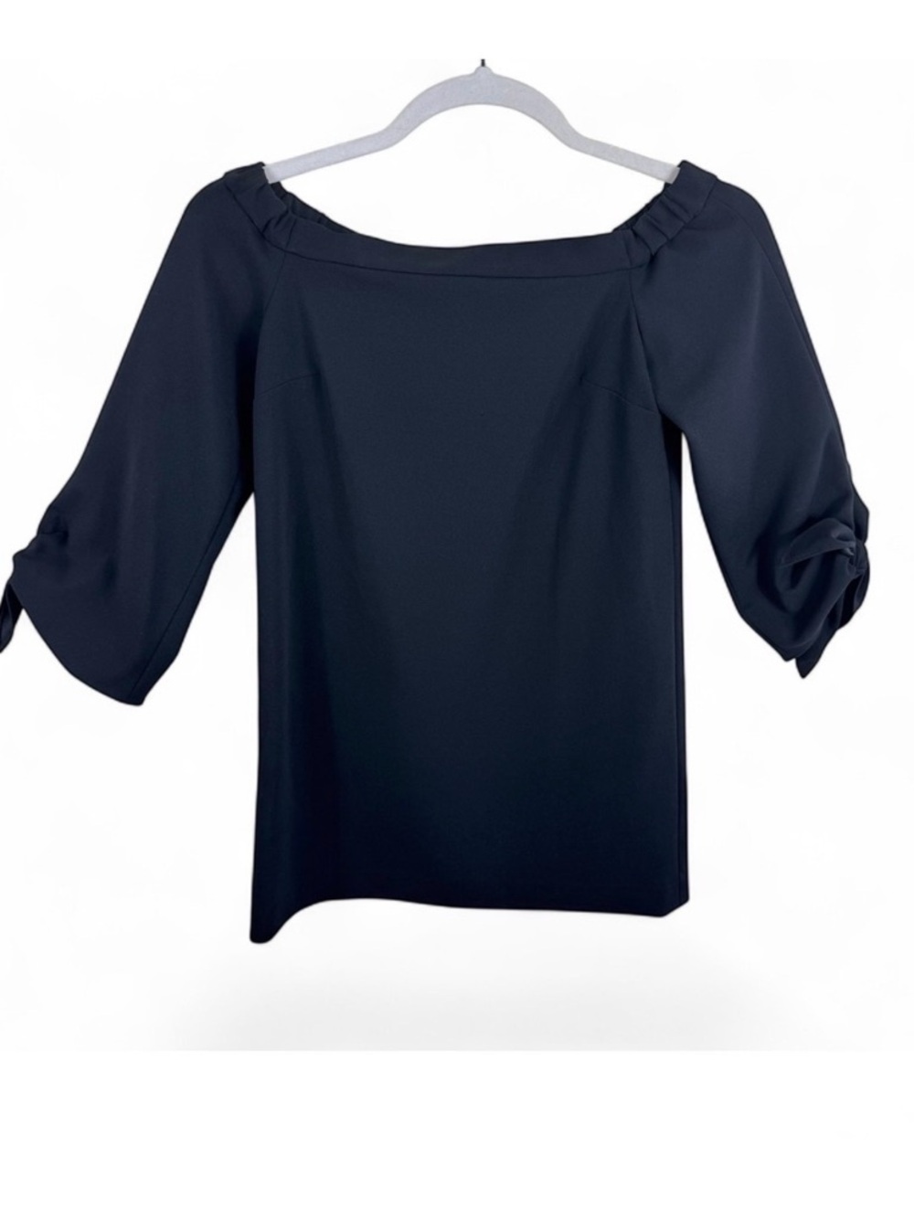 Tibi New York Black Off The Shoulder Tie‎ Cuff Mini Dress Cocktail Party Chic 6